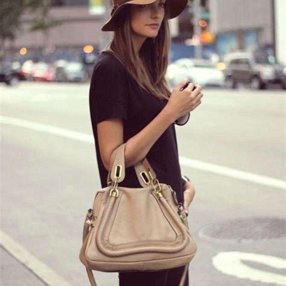 Authentic Chloe Paraty medium beige